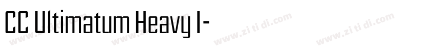 CC Ultimatum Heavy I字体转换